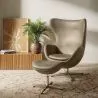 Fauteuil Design Oeuf avec Repose-Pieds - Revêtement en Similicuir - Brave image 7