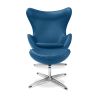 Fauteuil Design Oeuf avec Repose-Pieds - Revêtement en Similicuir - Brave image 7