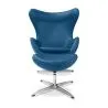 Fauteuil Design Oeuf avec Repose-Pieds - Revêtement en Similicuir - Brave image 7