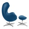 Fauteuil Design Oeuf avec Repose-Pieds - Revêtement en Similicuir - Brave image 7