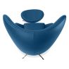Fauteuil Design Oeuf avec Repose-Pieds - Revêtement en Similicuir - Brave image 7