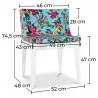 Chaise de salle à manger - Pieds transparents - Design à motifs - Mademoiselle image 7