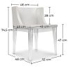 Chaise de Salle à Manger Design - Pieds Transparent - Mila image 7