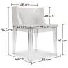 Chaise de Salle à Manger Design - Pieds Transparent - Mila image 7