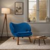 Fauteuil Revêtu de Tissu - Design Scandinave - Pelitano image 7