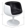 Chaise longue - Chaise design blanche - recouverte de cuir - Geneva image 7