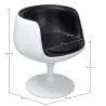 Chaise longue - Chaise design blanche - recouverte de cuir - Geneva image 7