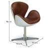 Fauteuil avec Accoudoirs - Style Aviateur - Cuir et Métal - Aviator image 7