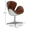 Fauteuil avec Accoudoirs - Style Aviateur - Cuir et Métal - Aviator image 7