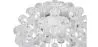 Lampe de plafond - Monture encastrée à boules de verre - 35cm - Savoni image 7