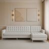 Chaise Longue Design - Revêtement en Cuir - Droite - Sama image 7