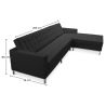 Chaise Longue Design - Revêtement en Cuir - Droite - Sama image 7