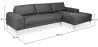 Chaise longue avec 5 places - Tissu d'ameublement - Yomy image 7
