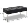 Banc Design - 2 places - Revêtement en cuir - Konel image 7