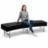 Banc Courbé - Revêtement en similicuir - Karlo image 7