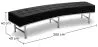 Banc Courbé - Revêtement en similicuir - Karlo image 7