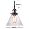 Lampe de plafond - Lampe suspendue au design industriel - Hannah image 7