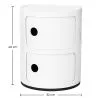 Meuble conteneur de rangement - 2 tiroirs - Caracas image 7