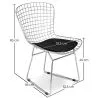 Chaise de salle à manger en acier - Grid Design - Lived image 7