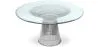 Table à manger ronde - Verre et Métal - Barrel image 7