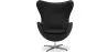 Fauteuil avec accoudoirs - Revêtement en cuir - Design en forme d'œuf - Brave image 7