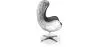 Fauteuil Design avec Accoudoirs - Design Oeuf - Cuir et Métal - Cocoon image 7