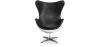 Fauteuil Design avec Accoudoirs - Design Oeuf - Cuir et Métal - Cocoon image 7