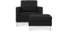 Fauteuil Design avec Repose-Pieds - Revêtement en Cachemire - Konel image 7