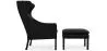 Fauteuil avec Repose-Pieds - Revêtement en Cuir - Micah image 7