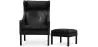 Fauteuil avec Repose-pieds - Revêtement en similicuir - Micah image 7