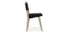 Chaise de salle à manger en bois et tissu - Sinny image 7
