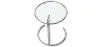Table d'appoint ronde ajustable - Verre et acier - Lake image 7