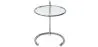 Table d'appoint ronde ajustable - Verre et acier - Lake image 7