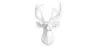 Décoration Murale - Tête de Cerf Blanc - Uka image 7