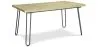Table à manger rectangulaire - Style industriel - Bois et métal - 150cm - Hairpin image 9