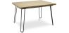 Table à manger rectangulaire - Style industriel - Bois et métal - 120cm - Hairpin image 9