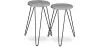 Ensemble de 2 tables d'appoint - Design industriel - Bois et métal - Hairpin image 9