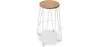 Tabouret rond - Design industriel - Bois et métal - 66cm - Hairpin image 9