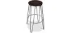 Tabouret rond - Design industriel - Bois et métal - 66cm - Hairpin image 9