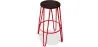 Tabouret rond - Design industriel - Bois et métal - 66cm - Hairpin image 9