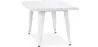 Table carrée pour enfants - Industrielle - Métal - 60cm - Stylix image 9