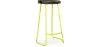 Tabouret de bar - Design industriel - Bois et métal - 76 cm - Aiyana image 9