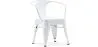 Chaise enfant avec accoudoirs - Chaise enfant design industriel - Acier - Stylix image 9