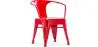 Chaise enfant avec accoudoirs - Chaise enfant design industriel - Acier - Stylix image 9