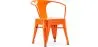 Chaise enfant avec accoudoirs - Chaise enfant design industriel - Acier - Stylix image 9