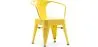 Chaise enfant avec accoudoirs - Chaise enfant design industriel - Acier - Stylix image 9