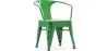 Chaise enfant avec accoudoirs - Chaise enfant design industriel - Acier - Stylix image 9