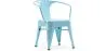 Chaise enfant avec accoudoirs - Chaise enfant design industriel - Acier - Stylix image 9
