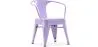 Chaise enfant avec accoudoirs - Chaise enfant design industriel - Acier - Stylix image 9