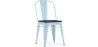 Chaise de salle à manger - Design Industriel - Bois et Acier - Stylix image 9